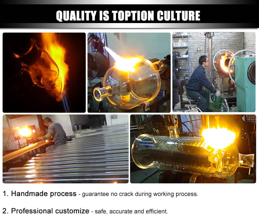 double layer glass reactor vessel handmade process